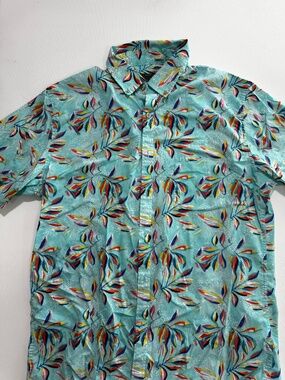 Coast Social Men’s Button Down Short Sleeve Beach Shirt